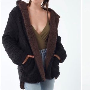 NWT XS/S Urban Outfitters reversible fleece hoodies